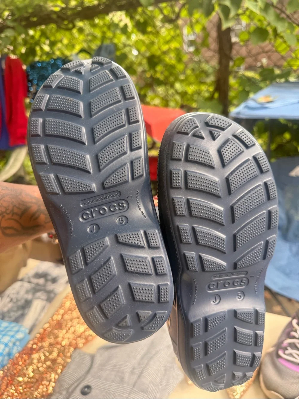 CROCS Kids Navy Rain & Snow Pull-On Boots